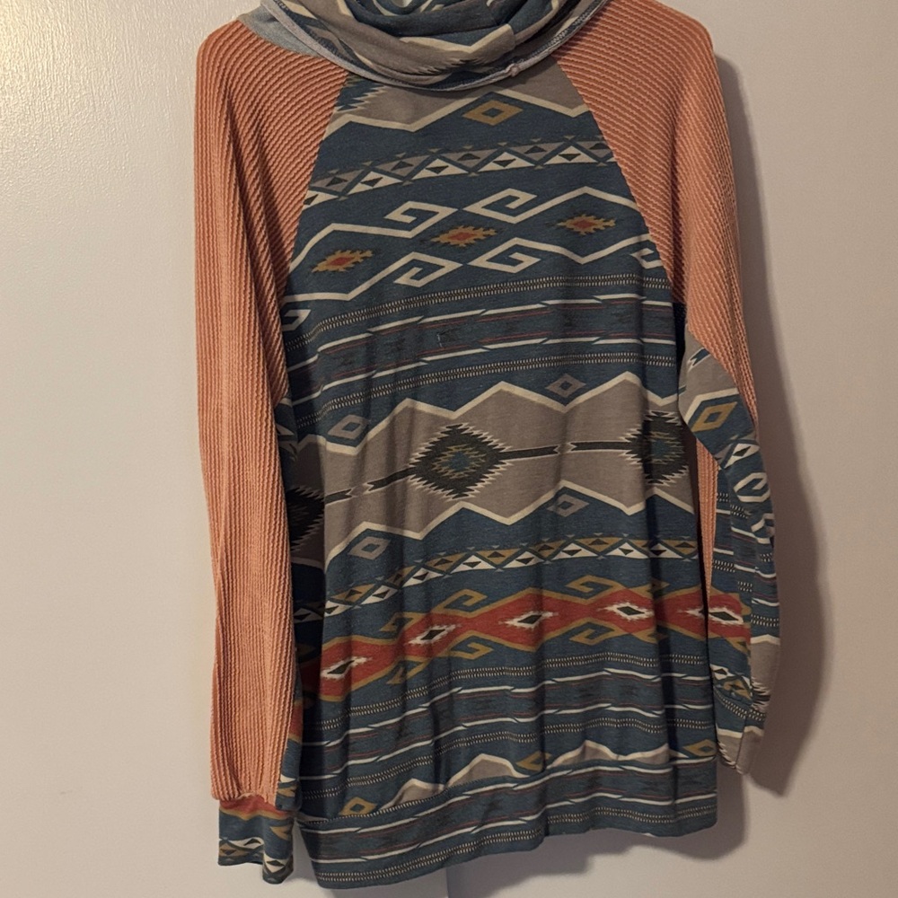 Filly Flair Multicolor Aztec Tunic - Picture 4 of 4